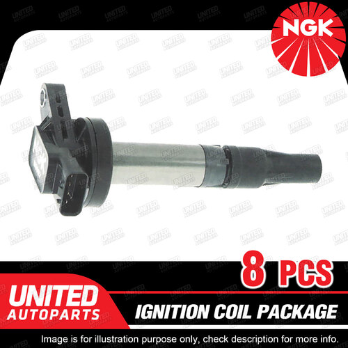 8 x NGK Ignition Coils Pack for Jaguar S Type XF XJ8 XK8 XKR 3.5L 4.0L 4.2L V8