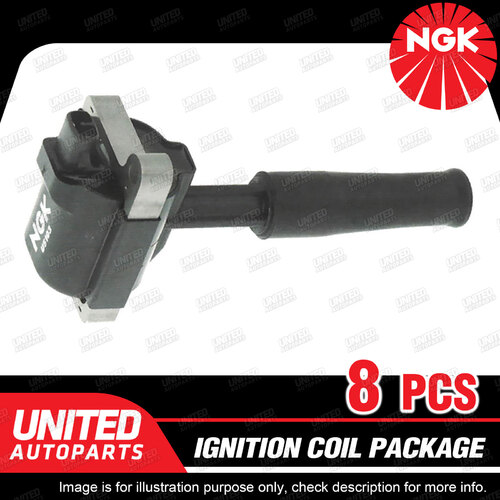 8 x NGK Ignition Coils Pack for Jaguar XJ8 XK8 3.2L 4.0L V8 1996-2003 U5103