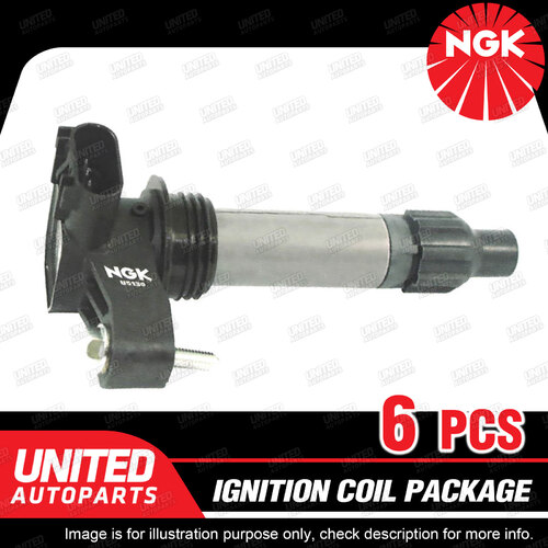 6 x NGK Ignition Coils for Holden Captiva 7 CG Commodore VZ VE 3.0 3.2 3.6L