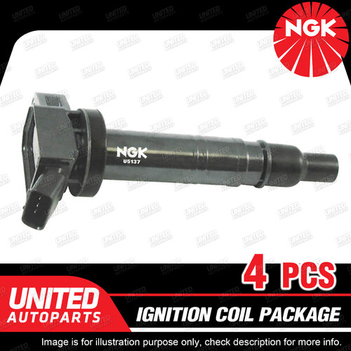 4 x NGK Ignition Coils Pack for Toyota Hilux TGN16R 2.7L 4Cyl 2005-2011