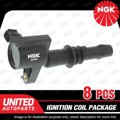 8 x NGK Ignition Coils Pack for Ford Fairlane Fairmont Falcon LTD BA BF 5.4L V8