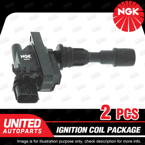 2 x NGK Ignition Coils Pack for Mazda 323 BJ Astina 1.6L 4 Cyl 16V ZM 78KW