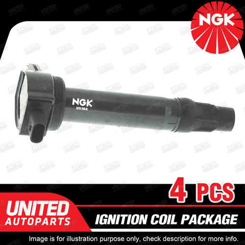 4 x NGK Ignition Coils Pack for Dodge Avenger JS 2.0L 2.4L Caliber PM 1.8L 2.4L