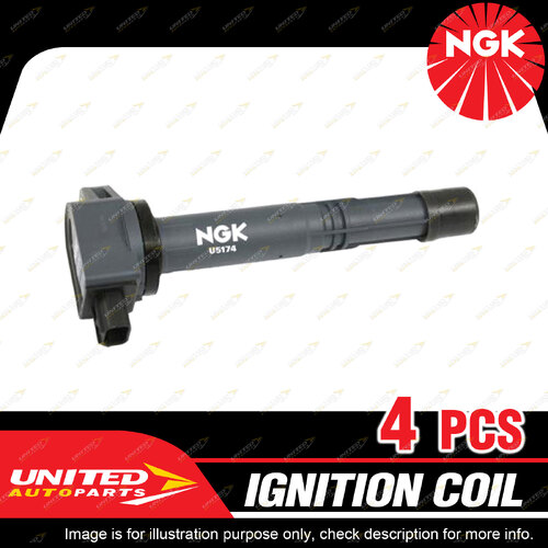 4 x NGK Ignition Coils for Honda Accord CP CRV RM Odyssey RB 2.4L I4 16V 08-17