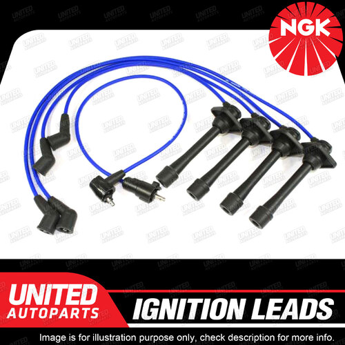 NGK Spark Plug Ignition Lead Set for Daihatsu Charade Pyzar G303G