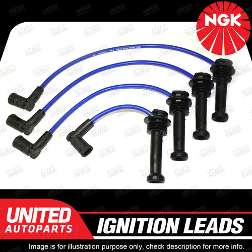 NGK Spark Plug Ignition Lead Set for Ford Mondeo HC HD HE Mazda Tribute YU