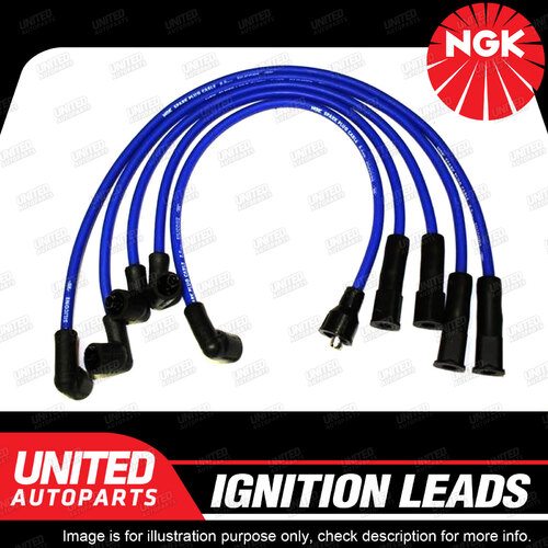 NGK Spark Plug Ignition Lead Set for Ford Laser KF KH Holden Gemini RB JT