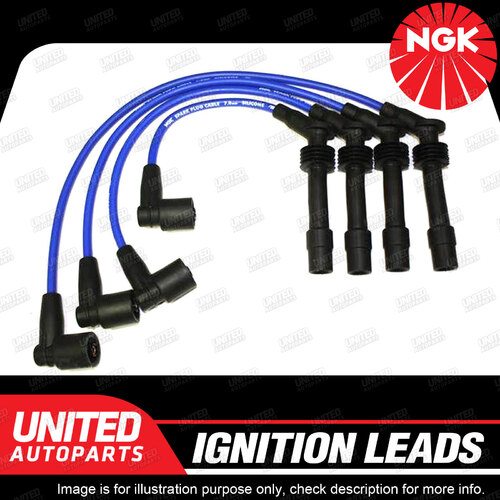 NGK Spark Plug Ignition Lead Set for Holden Astra TR 1.6L 4Cyl 1996-1998