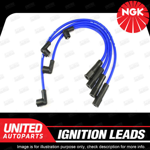 NGK Spark Plug Ignition Lead Set for Nissan Terrano R20 2.4L 4Cyl 1997-2000