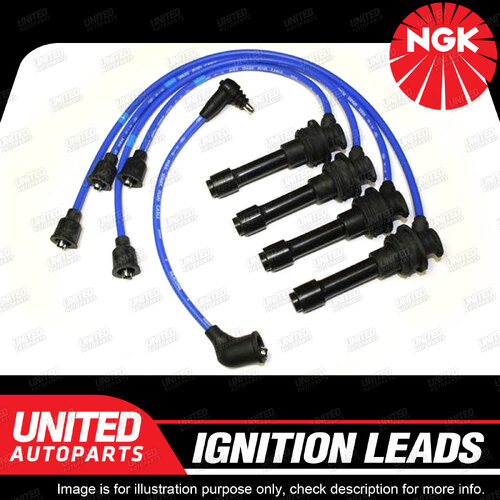 NGK Spark Plug Ignition Lead Set for Toyota Celica ST184 2.0L 4Cyl 1990-1991