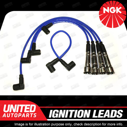 NGK Spark Plug Ignition Lead Set for Volkswagen Polo 6N 1.6L 4Cyl 1996-2000