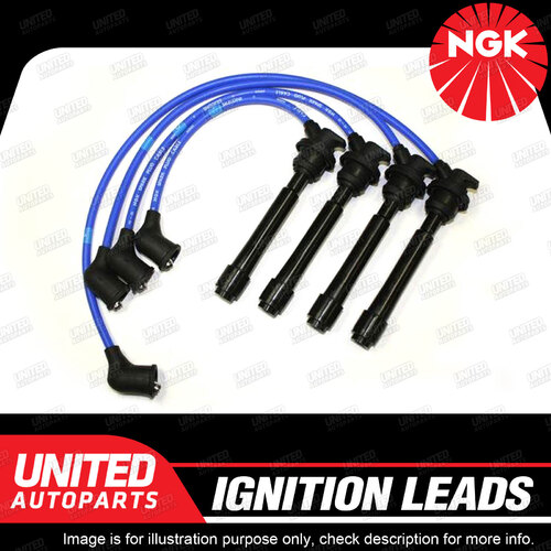 NGK Spark Plug Ignition Lead Set for Hyundai Coupe RD Lantra J2 J3 4Cyl