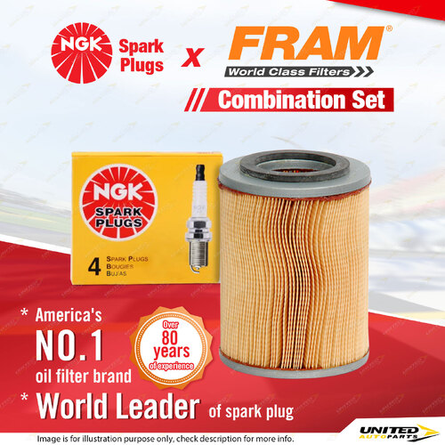 NGK Standard Spark Plugs & Fram Air Filter for Suzuki Sierra SJ410 Super Carry