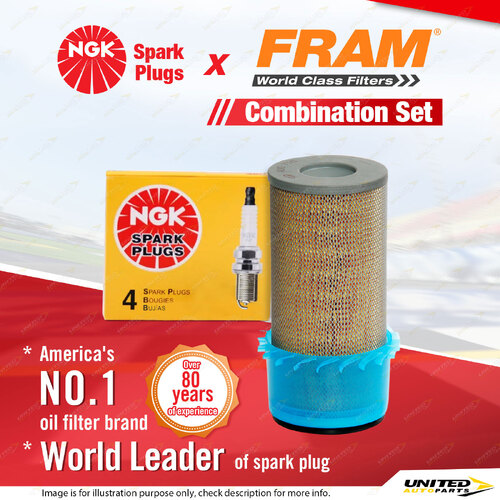 NGK Standard Spark Plugs & Fram Air Filter for Toyota Hiace YH 51 53 61 63 71 73