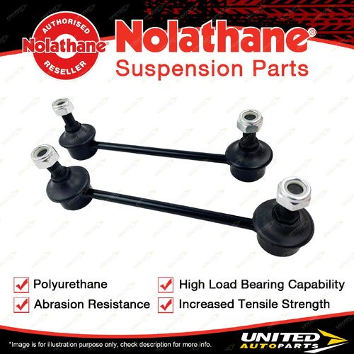 Nolathane Rear Sway Bar Link Bushing 42820 180mm Horizontal Parallel Ball Joints