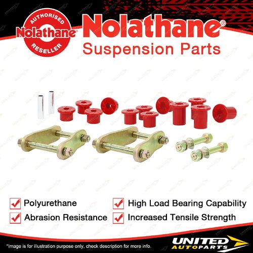 Nolathane Bush Rear Spring Greasable Shackle and Pin Kit NEK46 Suits Hi-Rider