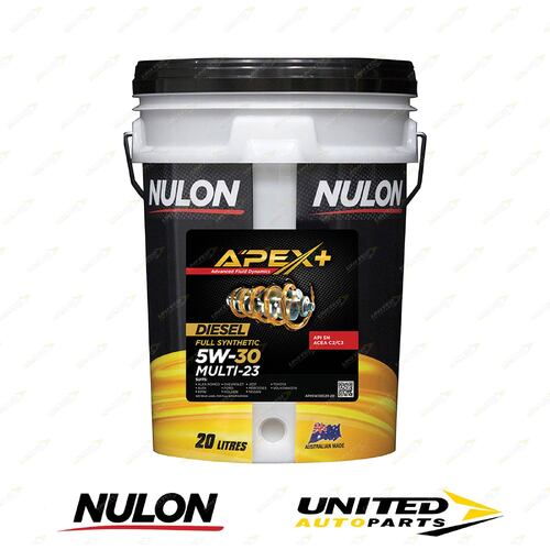 Nulon APEX+ Diesel 5W-30 Multi-23 20L for ALFA ROMEO MiTo 0.9L Petrol 2014-2016