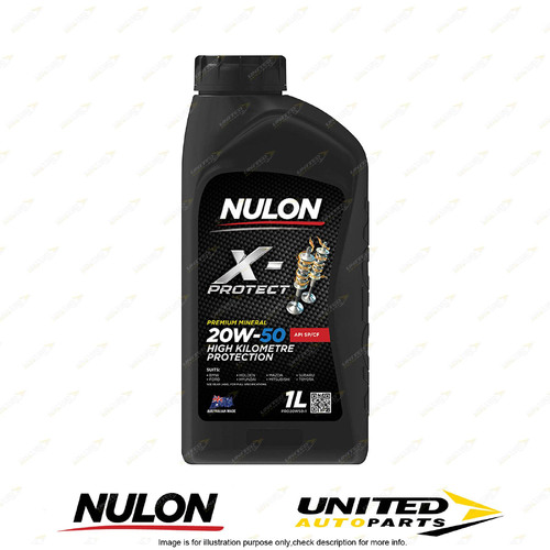 Nulon X-Protect 20W-50 High Kilometre Protection 1L for AUDI 80S 2.0L 2.0L