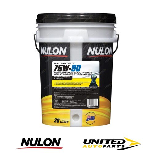 NULON Full Synthetic 75W-90 Manual Gearbox Transaxle Oil 20L for AUDI S8 4.2 D2