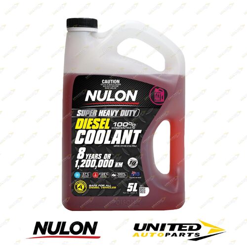 NULON Heavy Duty Diesel Coolant 5L for CHRYSLER 300 3.0L V6 5-Spd Auto