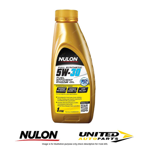 NULON Full Synthetic 5W-30 Fuel Efficient Engine Oil 1L for CITROEN DS5 1.6 Auto