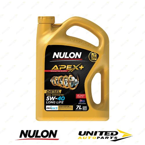 Nulon APEX+ 5W-40 Long Life Engine Oil 7L for VOLKSWAGEN Beetle 1.9 Diesel