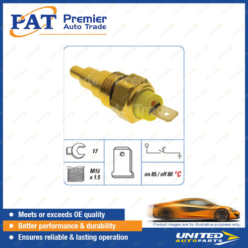 PAT Cooling Fan Switch - Spanner 17mm M16 x 1.5 Thread Switch On Temp 85 Degree