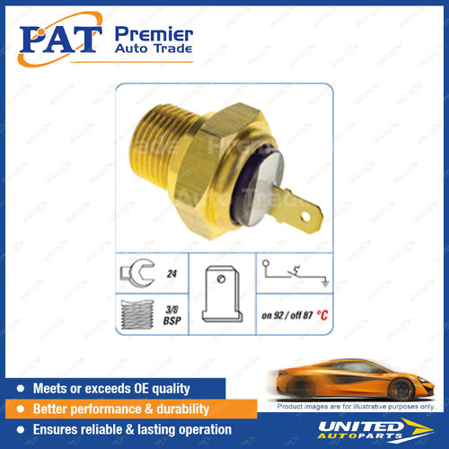 PAT Cooling Fan Switch - Spanner 24mm 3/8 BSP Thread Switch On Temp 92 Degree