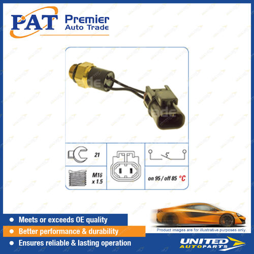 PAT Cooling Fan Switch - Spanner 21mm M16 x 1.5 Thread Switch Off Temp 85 Degree