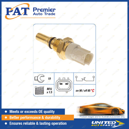 PAT Cooling Fan Switch - Spanner 19mm M16 x 1.5 Thread Switch On Temp 90 Degree