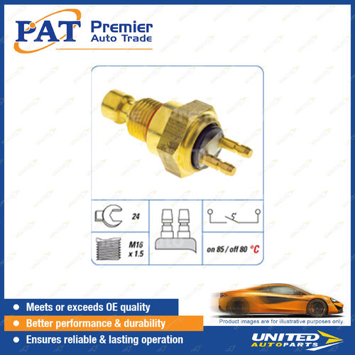 PAT Cooling Fan Switch - Spanner 24mm M16 x 1.5 Thread Switch On Temp 85 Degree