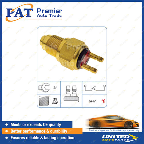 PAT Cooling Fan Switch - Spanner 21mm 3/8 BSP Thread Switch On Temp 67 Degree