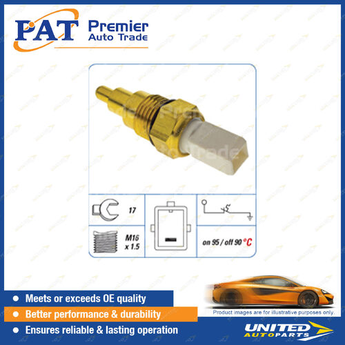 PAT Cooling Fan Switch - Spanner 17mm M16 x 1.5 Thread Switch On Temp 95 Degree