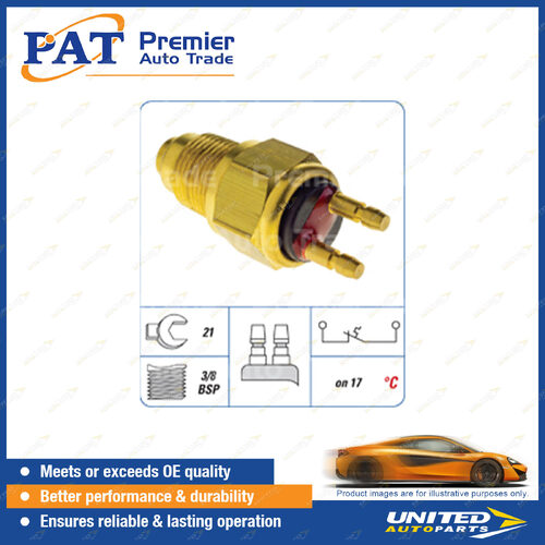 PAT Cooling Fan Switch - Spanner 21mm 3/8 BSP Thread Switch On Temp 17 Degree