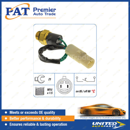 PAT Cooling Fan Switch - Spanner 21mm Normally Open Switch On Temp 85 Degree