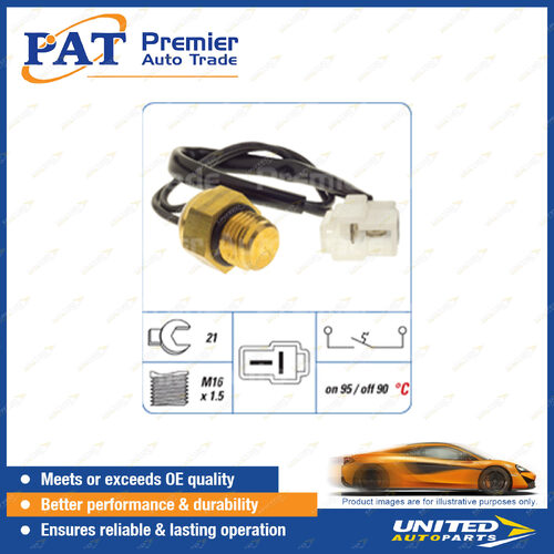 PAT Cooling Fan Switch - Spanner 21mm M16 x 1.5 Thread Switch Off Temp 90 Degree