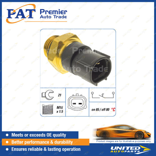 PAT Cooling Fan Switch - Spanner 21mm Normally Open Switch Off Temp 80 Degree