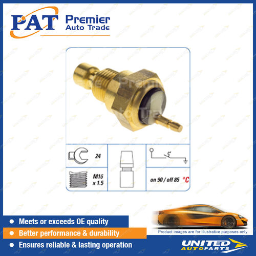 PAT Cooling Fan Switch - Spanner 24mm M16 x 1.5 Thread Normally Open Switch