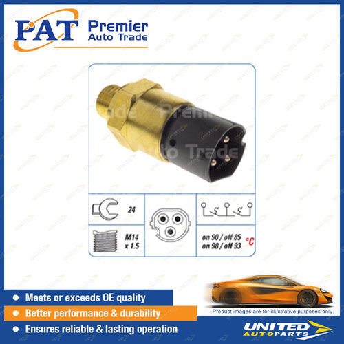 PAT Cooling Fan Switch - Spanner 24mm M14 x 1.5 Thread Switch On Temp 90 Degree