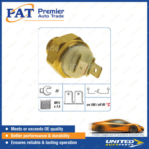 PAT Cooling Fan Switch - Spanner 22mm Normally Open Switch On Temp 100 Degree