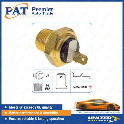 PAT Cooling Fan Switch - Spanner 24mm 3/8 BSP Thread Switch On Temp 95 Degree