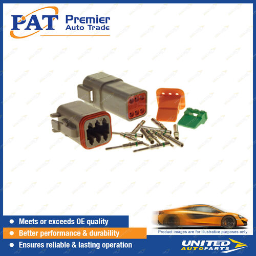 Deutsch DT Series 6-Way Connector Kit - Size 16 Contact 14 AWG Wire