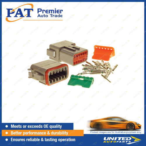 Deutsch DT Series 12-Way Connector Kit - Size 16 Contact 14 AWG Wire