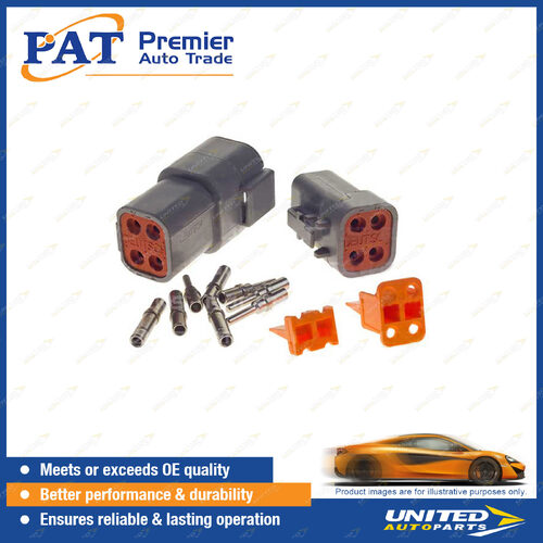 Deutsch DTP Series 4 Way Connector Kit - Include Size 12 Contacts