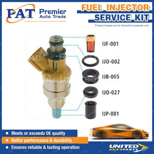 PAT Fuel Injector Service Kit for Ford Laser KJ KF KH 1.8L 1990-1998