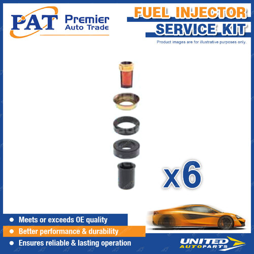 6 x PAT Fuel Injector Service Kits for Holden Berlina Calais Commodore 3.0L