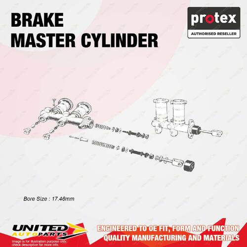 Protex Brake Master Cylinder for Nissan 1200 B120 A12 1.2L Drum/Drum 1971-1985