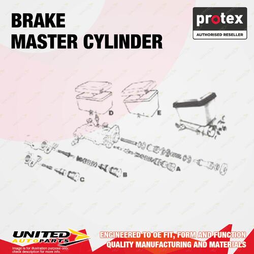 Protex Brake Master Cylinder for Holden Statesman WB 126KW RWD 5.0L 1980-1985