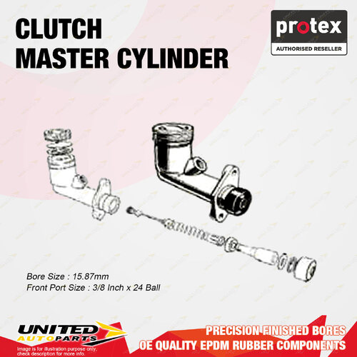 Protex Clutch Master Cylinder for Ford Fairlane Custom ZC ZD 4 Door Sedan