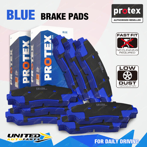 Front + Rear Blue Disc Brake Pads for Audi A3 2004-2007 With 17in Wheels